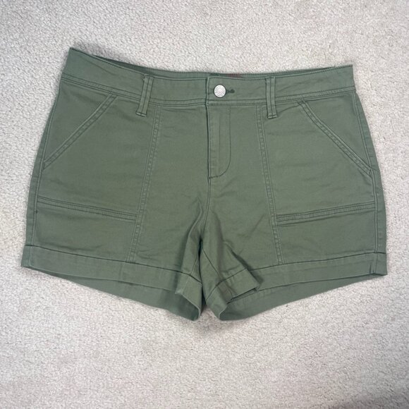 Faded Glory Pants - Faded Glory Olive Green Utility Shorts Size 14